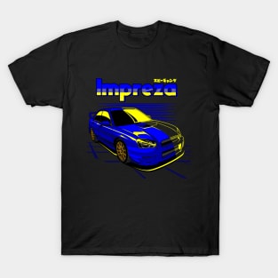 Subaru Impreza WRX Blue Outline S20 SC T-Shirt